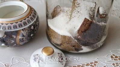 домашний квас из бородинского хлеба