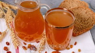 хлебный квас из березового сока