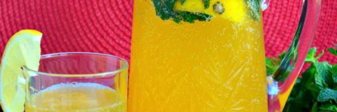 Абрикосовый лимонад с мятой