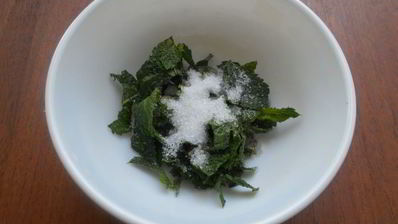 абрикосовый лимонад с мятой