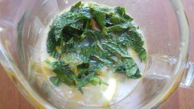 абрикосовый лимонад с мятой