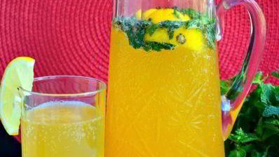 абрикосовый лимонад с мятой