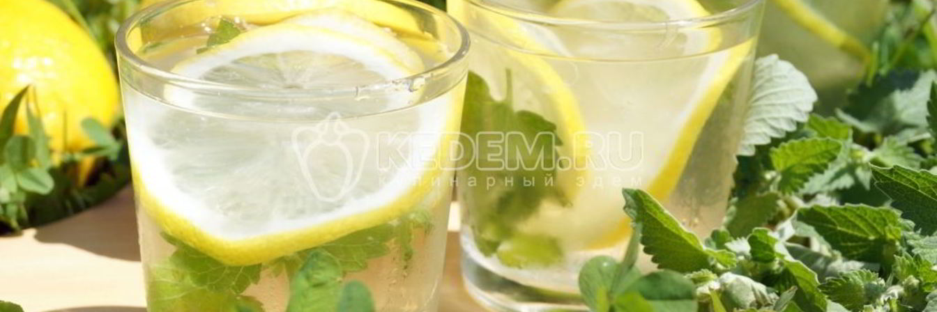 Домашний лимонад с лимоном и мятой