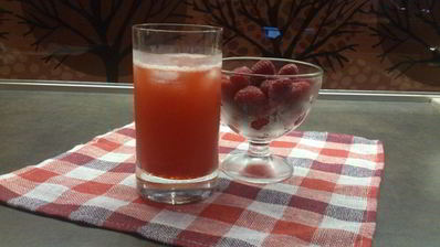 домашний малиновый лимонад