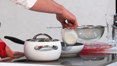 фарфалле с лососем и домашний лимонад