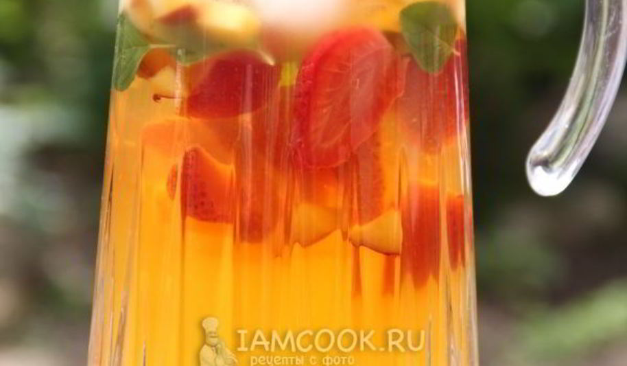 Рецепт лимонада из зеленого чая с ягодами и фруктами