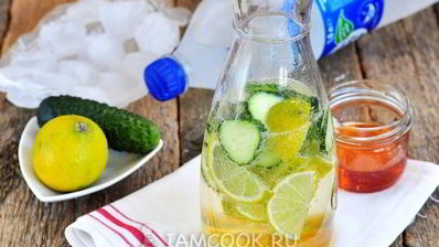 огуречный лимонад с лаймом