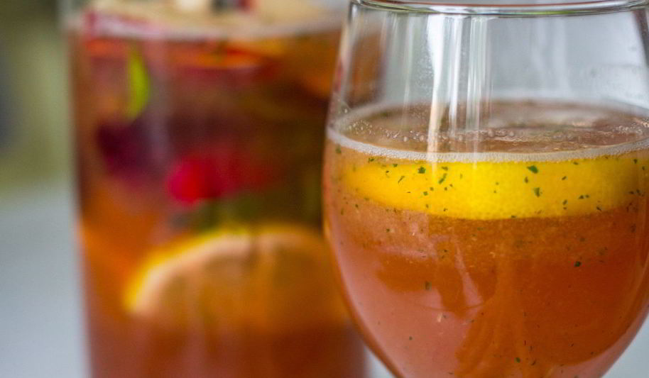 Рецепт яблочного лимонада с мятой