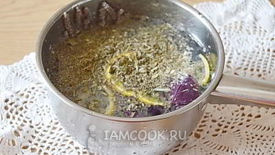 лимонно-апельсиновый напиток с базиликом