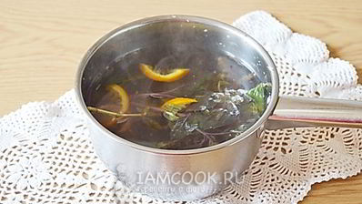 лимонно-апельсиновый напиток с базиликом