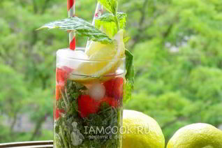 Клубничный мохито, безалкогольный