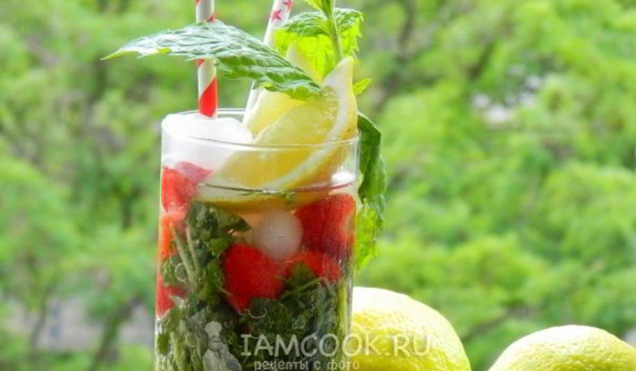 Рецепт клубничного мохито, безалкогольного