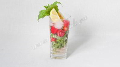 клубничный мохито, безалкогольный