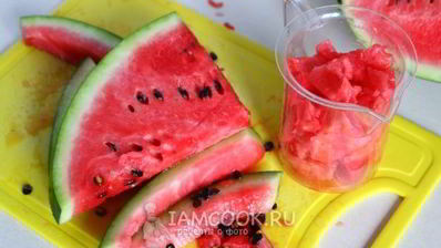 коктейль из арбуза и молока