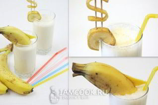 Молочный коктейль с бананом
