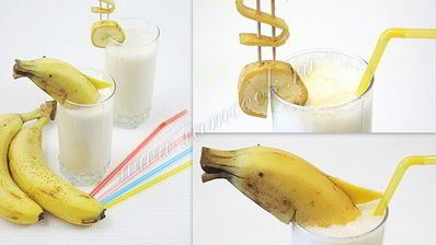 молочный коктейль с бананом