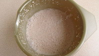 молочный коктейль с коньяком и шоколадным пудингом