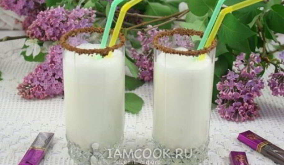 Рецепт молочного коктейля с мороженым