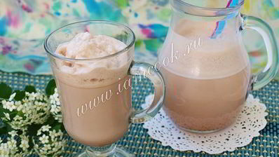 шоколадный молочный коктейль