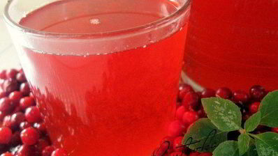 брусничный морс