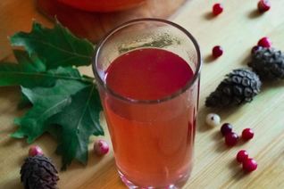 Домашний клюквенный морс