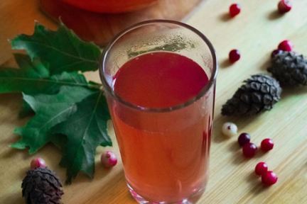 Домашний клюквенный морс