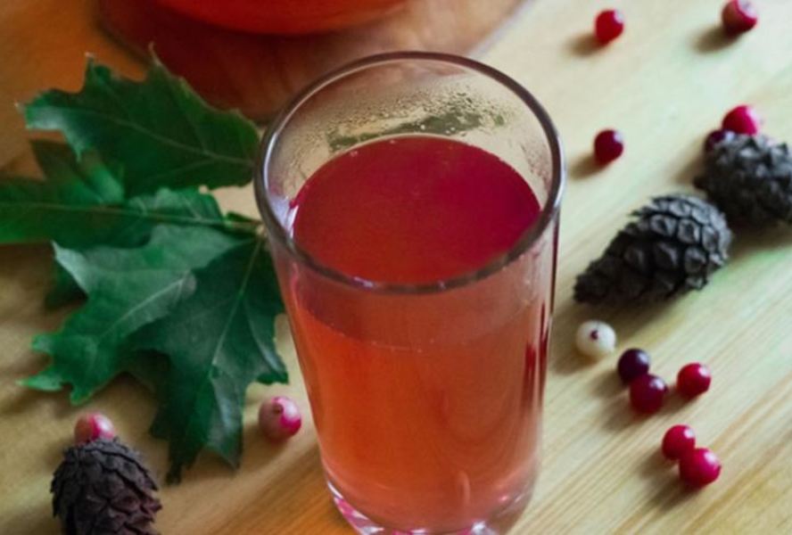 Домашний клюквенный морс