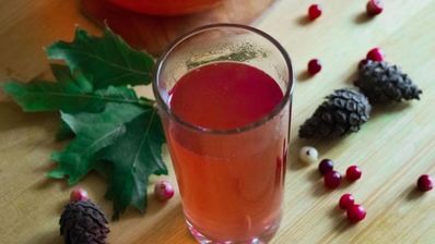 домашний клюквенный морс