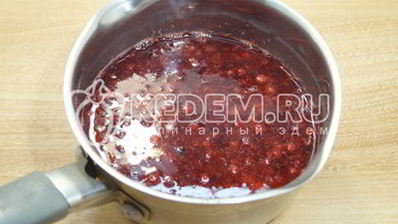 домашний морс из брусники