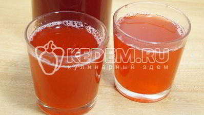 домашний морс из брусники