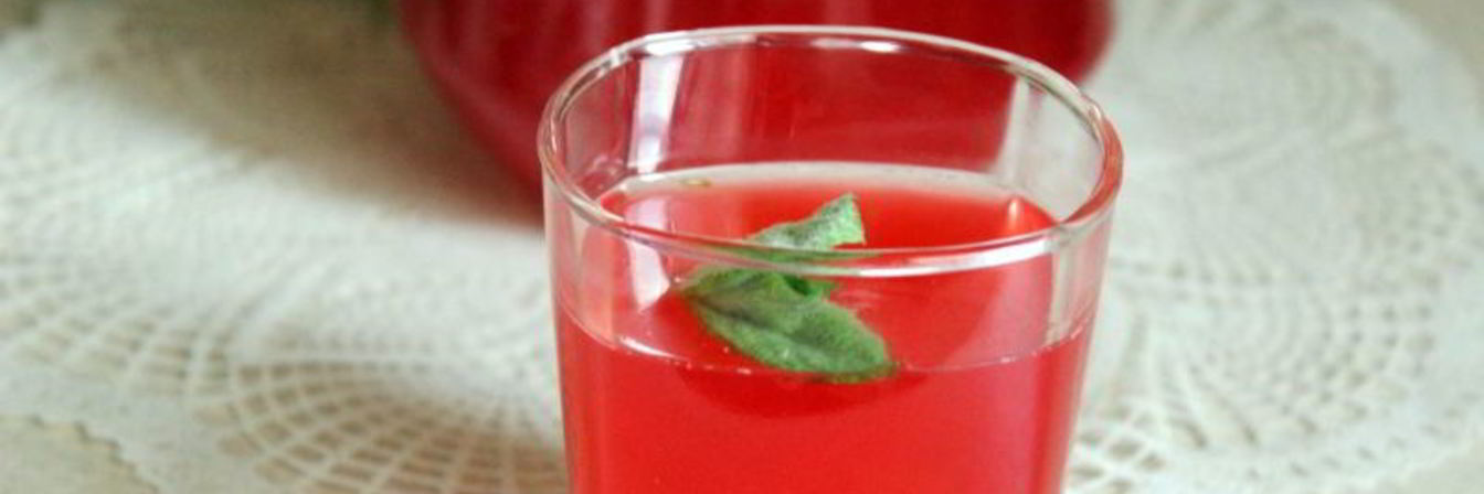 Калиновый морс с мятой