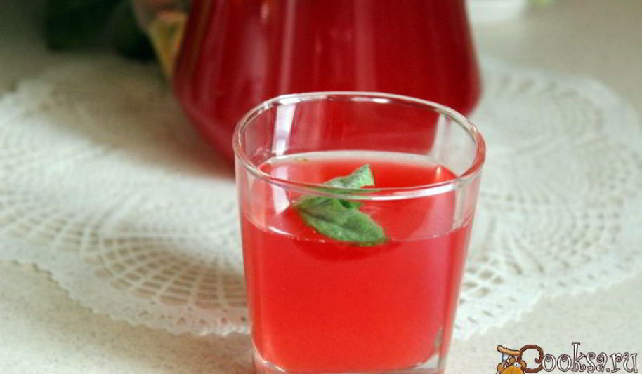 Рецепт калинового морса с мятой