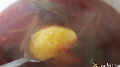 калиновый морс с мятой