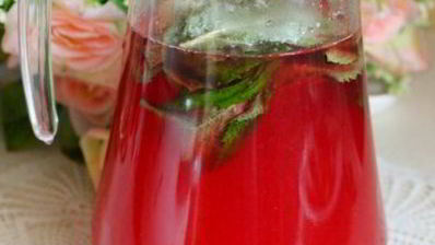 калиновый морс с мятой