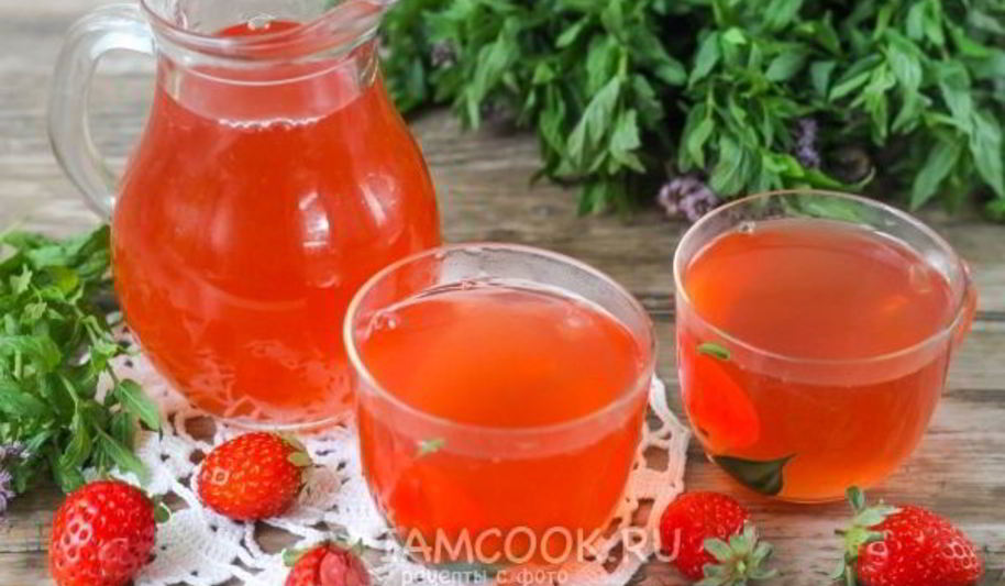 Рецепт клубничного морса