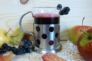 Морс из черноплодной рябины