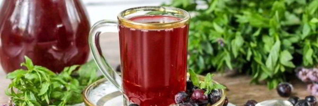 Морс из замороженной черной смородины