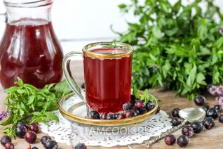 Морс из замороженной черной смородины