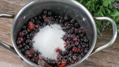 морс из замороженной черной смородины