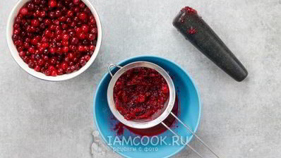 морс из замороженной клюквы