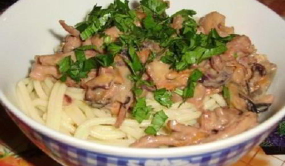 Рецепт морского коктейля со спагетти