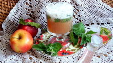 мятный напиток на сыворотке