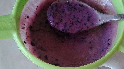 бананово-черничный смузи