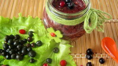 чернично-банановый смузи