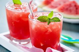 Фитнес смузи арбуз-грейпфрут-кокос