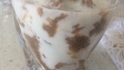 ледяной банановый смузи кофейный восторг