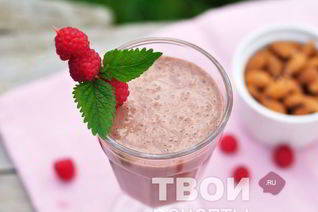 Шоколадно-малиновый смузи для взрослых