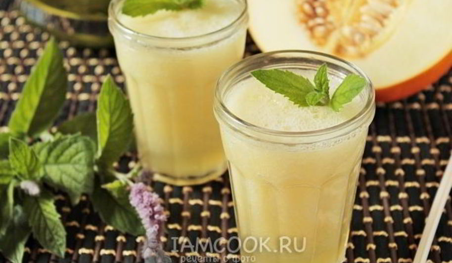 Рецепт смузей из дыни с мятным чаем