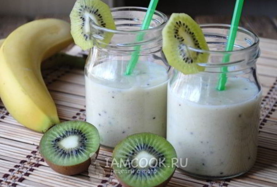 Смузи из кефира и банана