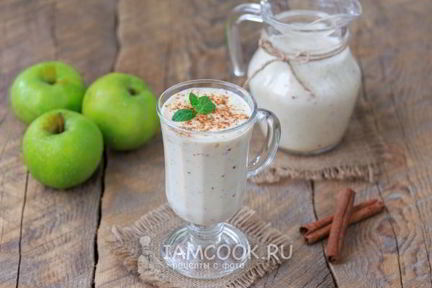Смузи из кефира и яблока